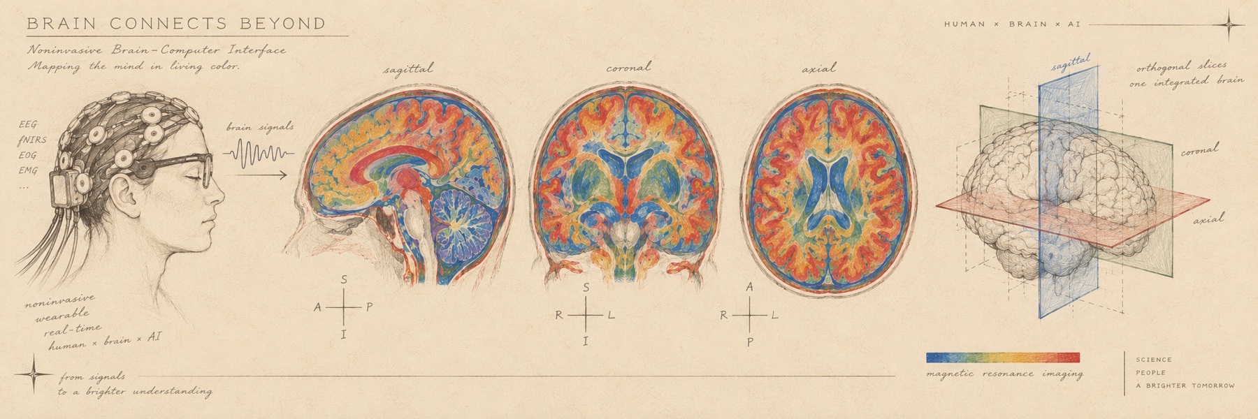 BRAIN CONNECTS BEYOND —— 非侵入脑机接口图版：从信号到更深的理解