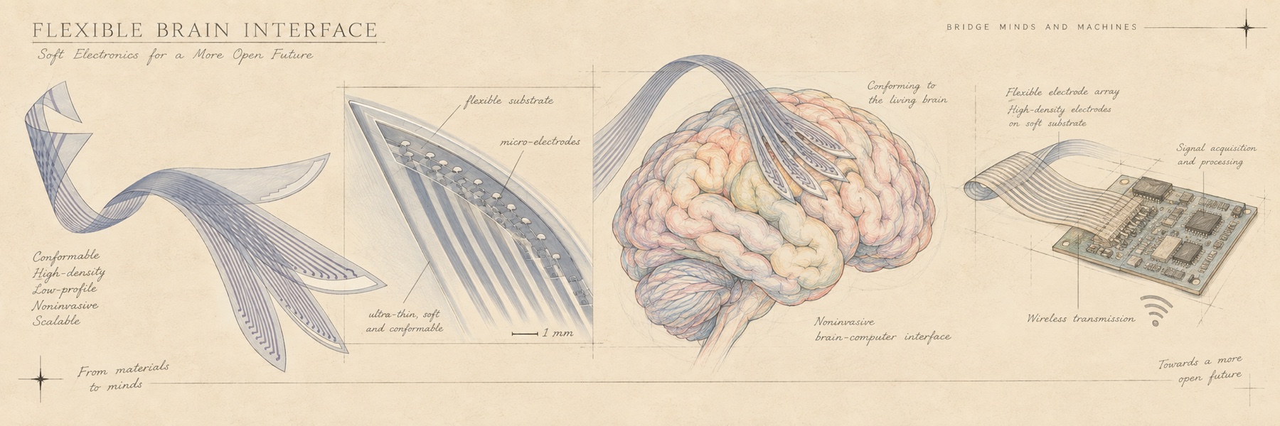 FLEXIBLE BRAIN INTERFACE —— 柔性电子，更开放的未来